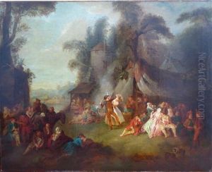 Rejouissance De Soldats by Jean-Baptiste Pater