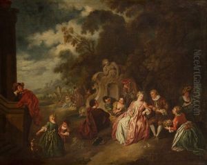 Amour Et Badinage by Jean-Baptiste Pater