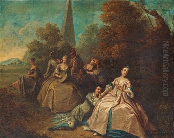 Landscape With Lovers In The Foreground - view 1