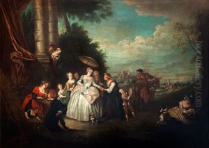 La Diseuse De Bonne Aventure by Jean-Baptiste Pater