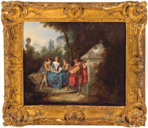 Fete Champetre Mit Einem Gitarrenspieler by Jean-Baptiste Pater