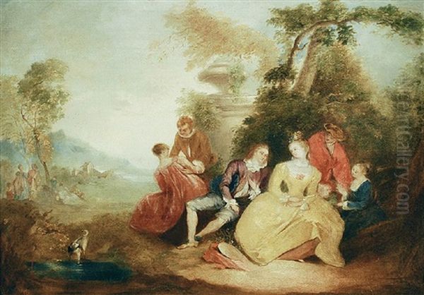 Galante Gesellschaft Im Freien - view 1