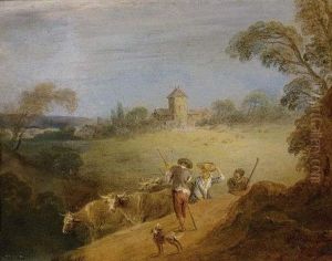 A Pastoral Landscape With A Shepherd And Shepherdess
