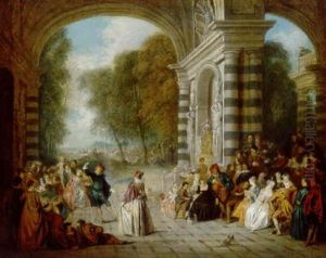Les Plaisirs Du Bal by Jean-Baptiste Pater