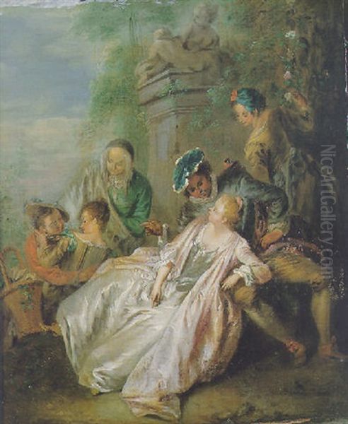 Scene Galante Dans Un Parc - view 1