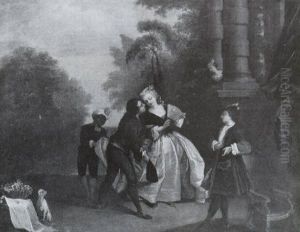 Le Baiser Rendu by Jean-Baptiste Pater