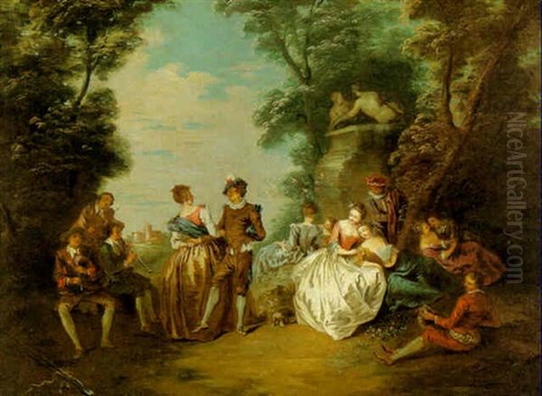 Scene Galante Dans Un Parc - view 1