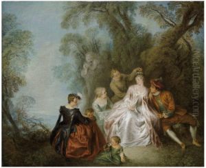 A Fete Galante by Jean-Baptiste Pater