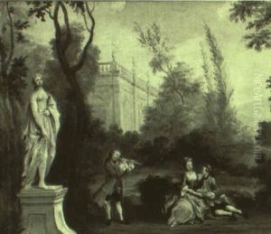 Rinaldo And Armida In Her Garden by Jean-Baptiste Pater