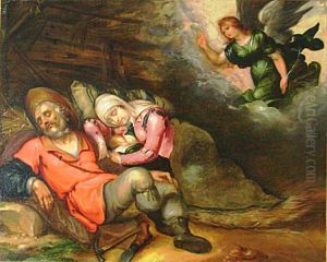 Riposo Dopo La Fuga Di Egitto by Adriaen Bloemaert