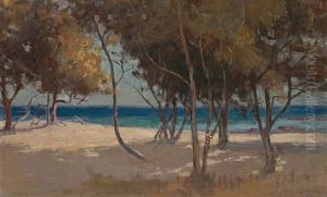 Ti-tree, Brighton Beach by John Ford Paterson