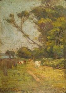 Landscape With Cattle by John Ford Paterson