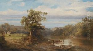 On The Werribee River, Near Bacchus Marsh by John Ford Paterson