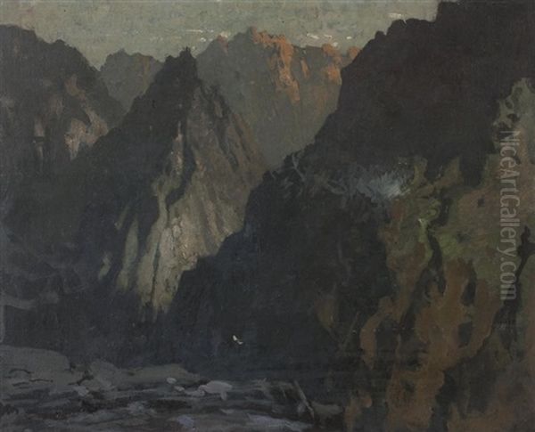 Mountain Landscape, Possibly The Cullins, Skye - view 1