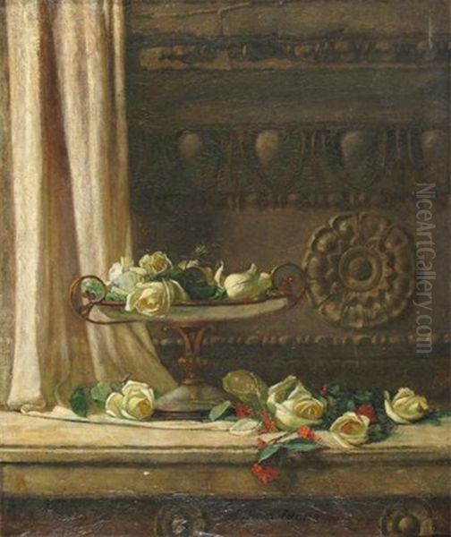 Still Life Of Roses On A Table - view 1