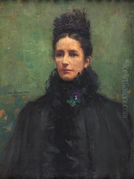 Mrs. Monteith, Half-length, In Black - view 1