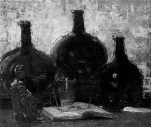 Still Life With Black Bottles by James Paterson