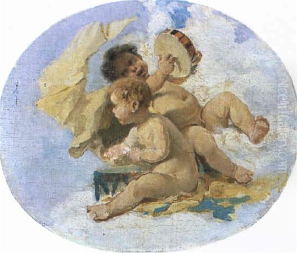 Putti Con Tamburello - view 1