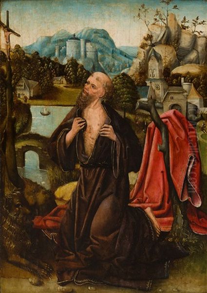 Der Heilige Hieronymus Busend In Der Wildnis - view 1