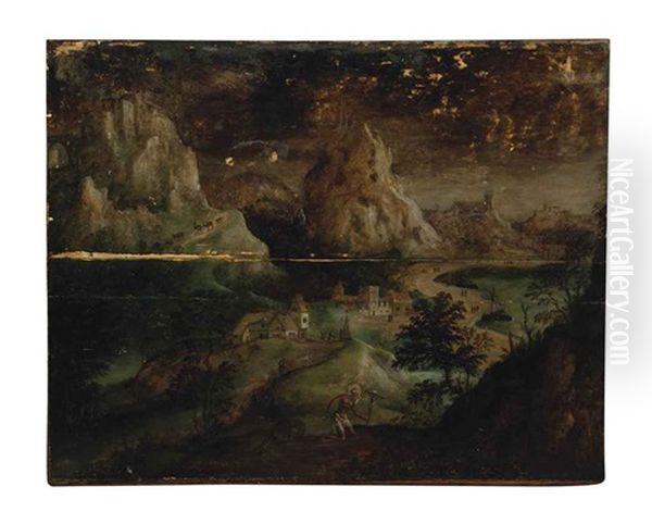 A Mountainous Landscape With Saint Jerome And His Lion - view 1
