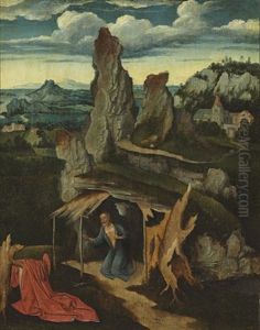 Saint Jerome In The Wilderness by Joachim Patinir