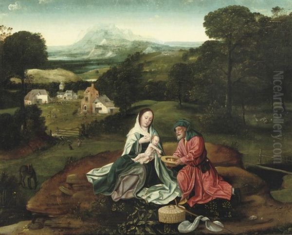 The Rest On The Flight Into Egypt by Joachim Patinir