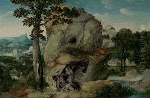 An Extensive Landscape With Elijah And The Angel