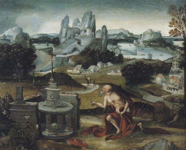 Der Heilige Hieronymus In Einer Landschaft - view 1