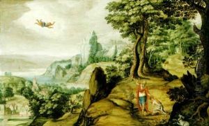 Abrahams Offer by Joachim Patinir
