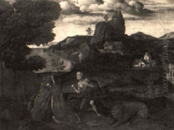St. Jerome In A Landscape - view 1