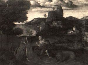 St. Jerome In A Landscape by Joachim Patinir