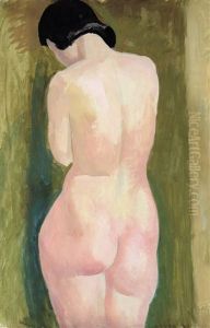 Female Nude From The Back by Karoly Patko