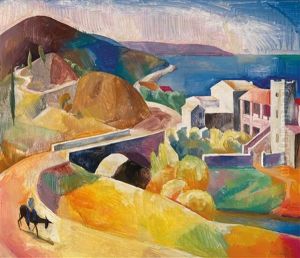 Italienische Stadt by Karoly Patko