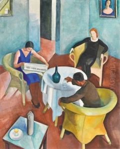 At The Hungarian Academy, Rome (in The Salon) by Karoly Patko