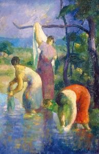 Washing Women by Karoly Patko