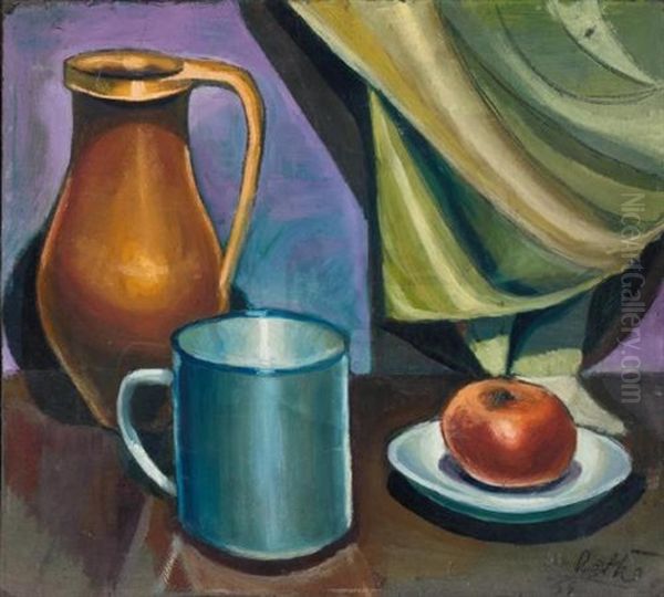Still Life With An Apple And Jug (+ Portrait Of A Man; Verso) - view 1
