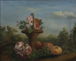 Fleurs Et Fruits Huile Sur Toile