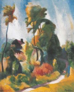 Nagybanyai Taj (landscape In Nagybanya) by Karoly Patko