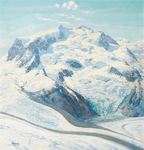 Das Monte Rosa-massiv Mit Dufourspitze Und Nordend - view 1