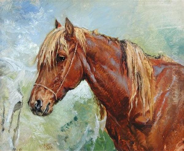 Study Of A Chestnut Mare - view 1