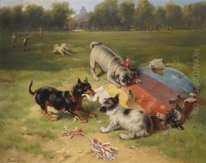Ein Gefundenes Spielzeug (after Carl Reichert) by Frank Paton