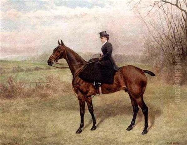 Lady Riding Side Saddle (in Collab. W/cecil Cutler) - view 1