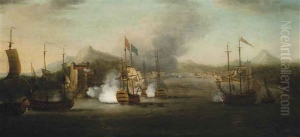 The Capture Of Porto Bello, 21st November 1739 - view 1