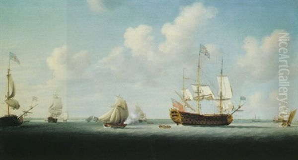 The "royal William" And Other Shipping In The Thames Estuary - view 1