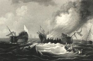Battle Between The 'quebec' And The 'surveillante'