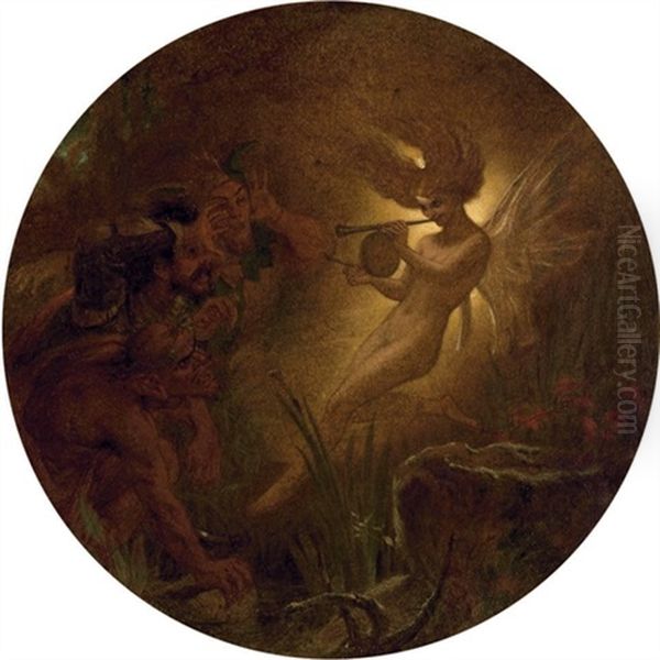 The Isle Is Full Of Noises Caliban, Stephano And Trinculo Led By Ariel - view 1