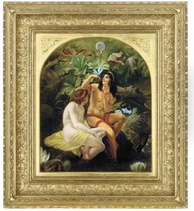 The Indian Boy's Mother (study For The Quarrel Of Oberon And Titania) by Sir Joseph Noel Paton