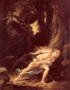 Angelica Pursued - From Ariosto's Orlando Furioso by Sir Joseph Noel Paton