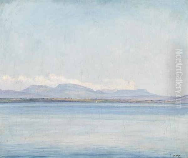 Seelandschaft Mit Gebirgskette - view 1
