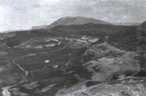 Berglandschaft Mit Schaferin by Louis Patru